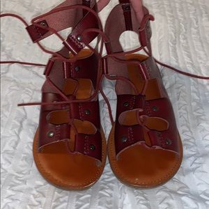 American Eagle brand lace up sandals